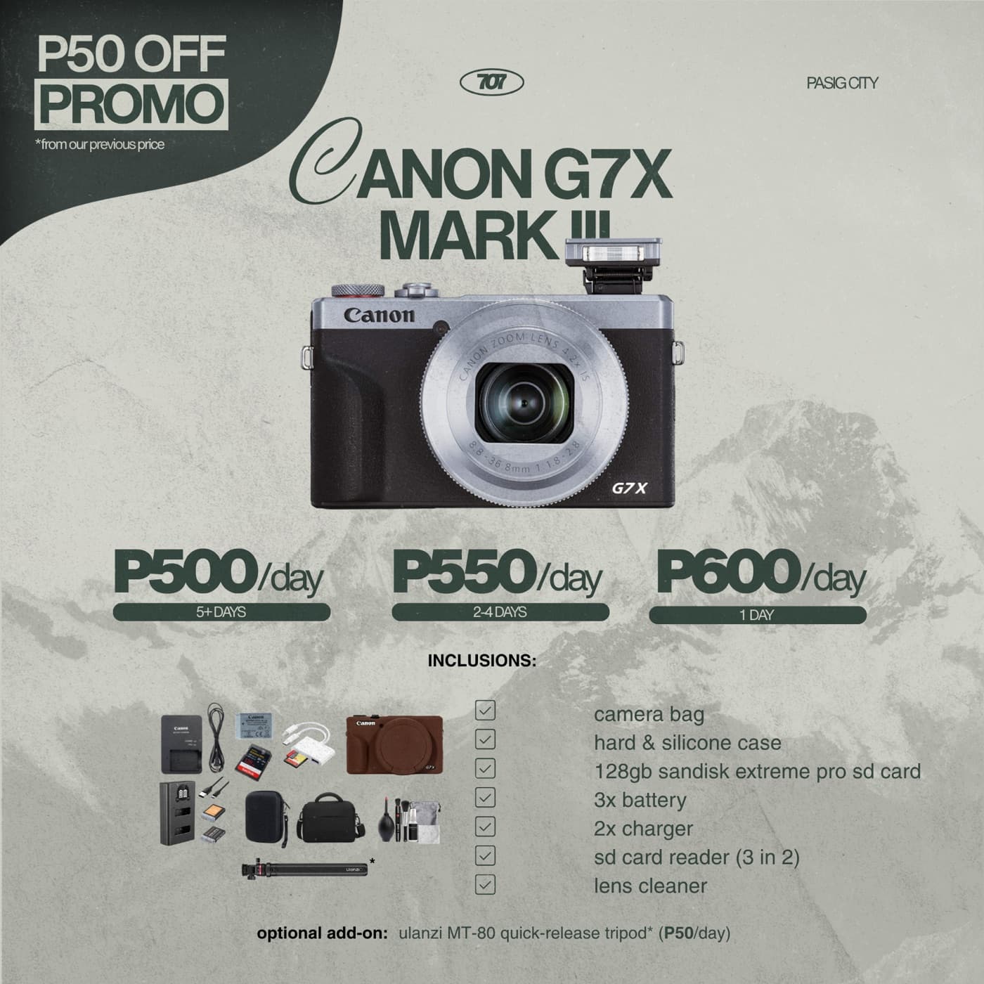 Canon G7X Mark III