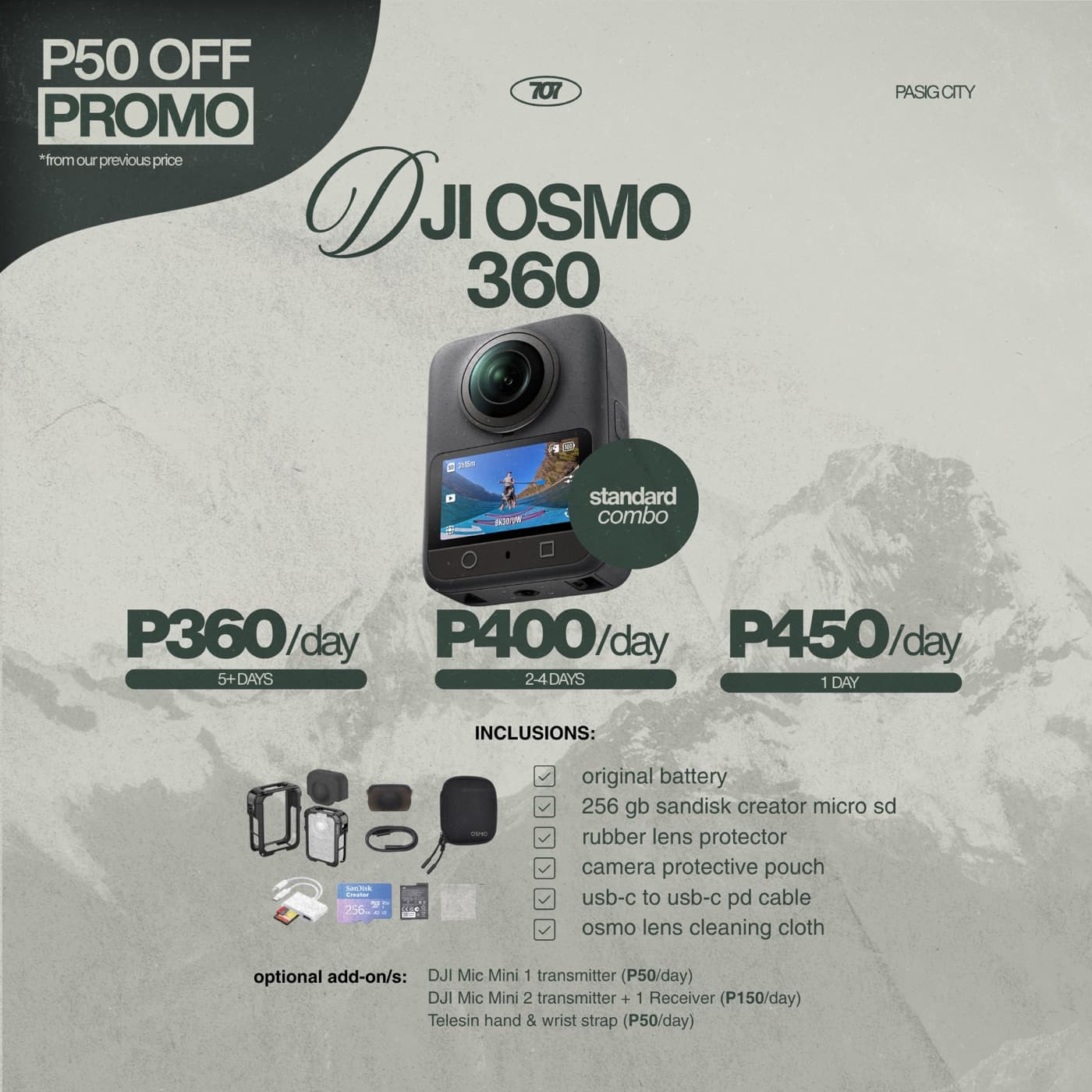DJI Osmo 360 (Standard Combo)