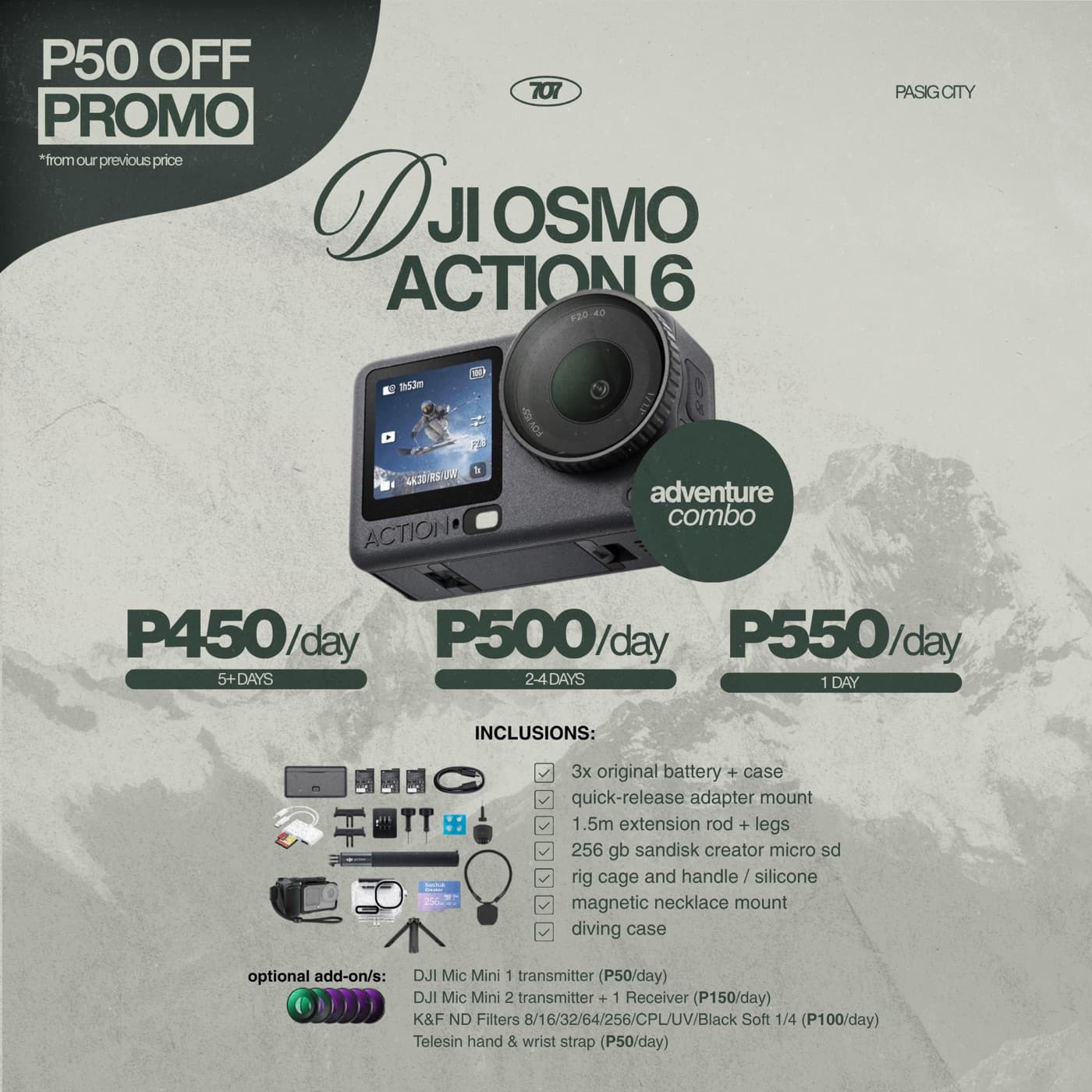 DJI Osmo Action 6 (Adventure Combo)
