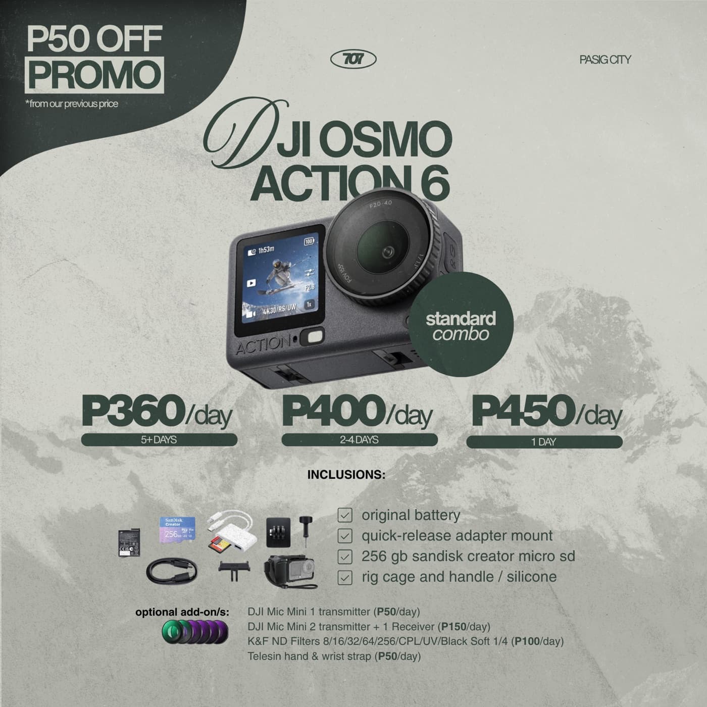 DJI Osmo Action 6 (Standard Combo)