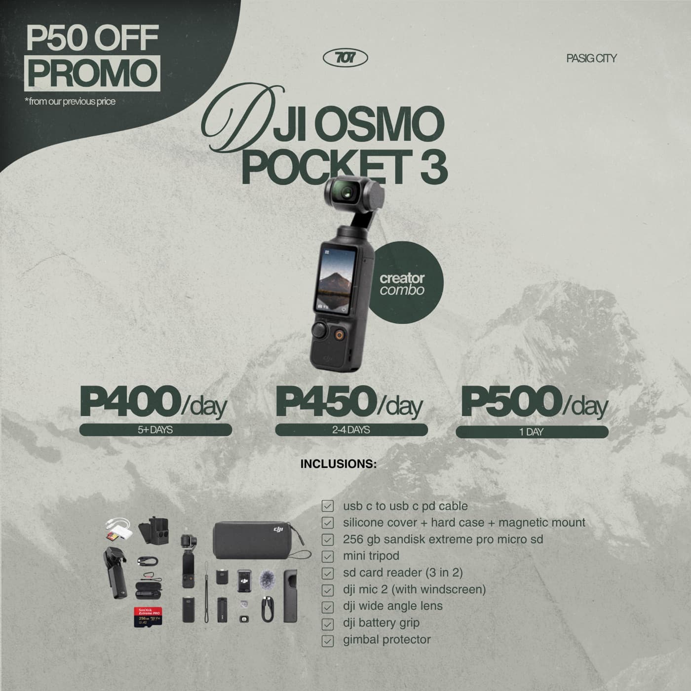 DJI Osmo Pocket 3 (Creator Combo)